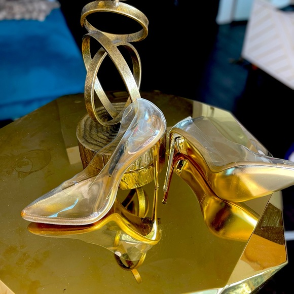 Jessica Rich Fancy stilettos size 8 gold - Picture 5 of 9